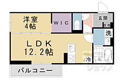 京阪石山坂本線 京阪大津京駅 徒歩4分の賃貸アパート 2階1LDKの間取り
