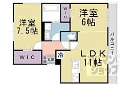 JR東海道・山陽本線 瀬田駅 徒歩5分の賃貸アパート 1階2LDKの間取り