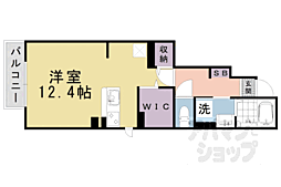 京阪石山坂本線 坂本比叡山口駅 徒歩2分の賃貸アパート 1階ワンルームの間取り