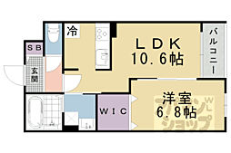京阪石山坂本線 石山寺駅 3.5kmの賃貸アパート 1階1LDKの間取り