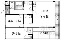 JR東海道・山陽本線 瀬田駅 徒歩10分の賃貸マンション 3階3LDKの間取り