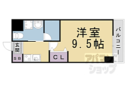 JR東海道・山陽本線 大津駅 徒歩11分の賃貸マンション 7階1Kの間取り