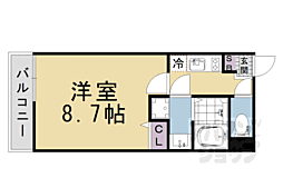 仮称）グランデコート御陵天徳町 3階1Kの間取り