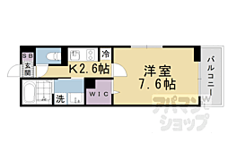 アリエッタ 1階1Kの間取り