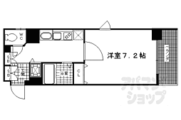 JR東海道・山陽本線 京都駅 徒歩7分の賃貸マンション 4階1Kの間取り