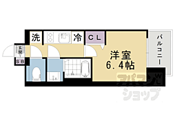 JR東海道・山陽本線 大津駅 徒歩9分の賃貸マンション 9階1Kの間取り