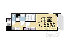 JR東海道・山陽本線 西大路駅 徒歩13分の賃貸マンション 5階1Kの間取り