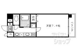 JR東海道・山陽本線 西大路駅 徒歩10分の賃貸マンション 3階1Kの間取り
