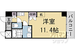 JR東海道・山陽本線 西大路駅 徒歩9分の賃貸マンション 6階1Kの間取り