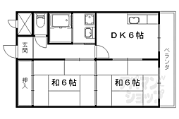 JR東海道・山陽本線 瀬田駅 徒歩3分の賃貸マンション 3階2DKの間取り
