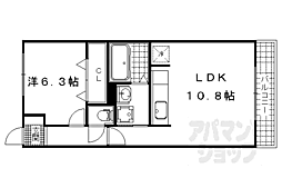JR東海道・山陽本線 瀬田駅 徒歩13分の賃貸アパート 3階1LDKの間取り