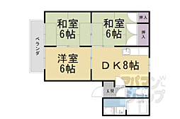 アクロポリスＴ 1階3DKの間取り