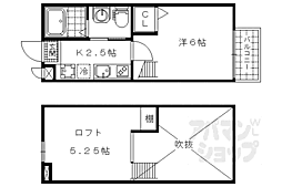 ロフティ北花山I 1階1Kの間取り