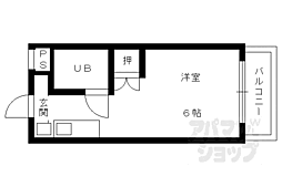 京阪石山坂本線 瓦ヶ浜駅 徒歩5分の賃貸マンション 3階1LDKの間取り