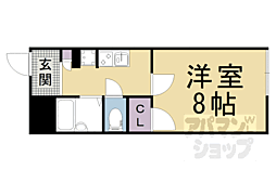 レオパレスひつかわ 1階1Kの間取り