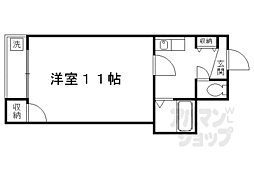 京阪本線 丹波橋駅 徒歩5分の賃貸アパート 2階1Kの間取り