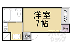エルシティ大塚A 1Kの間取図画像
