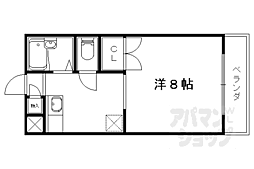ルピナス321 1Kの間取図画像