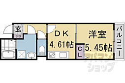 グランデコート竹鼻EAST 1DKの間取図画像