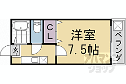 メゾン永楽 1Kの間取図画像