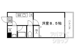プラス・ド・ソレイユ 1Kの間取図画像