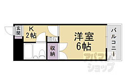 メゾングランドール 1Kの間取図画像