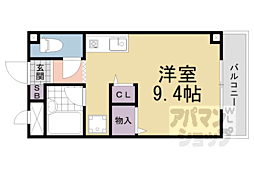ブライトソレム3 ワンルームの間取図画像