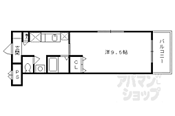 ジュネス藤 1Kの間取図画像