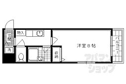 インペリアル御池 1Kの間取図画像