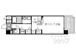 ソレアード小柳 ワンルームの間取図画像