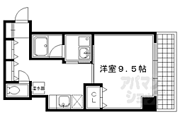 グランレブリー室町六角 1Kの間取図画像