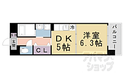 SHICATACHAMBRETTES1 1DKの間取図画像