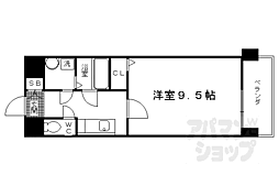 メゾンフェアリー 1Kの間取図画像