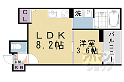 Fasesia Orcus 1LDKの間取図画像
