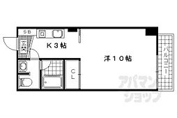 シャトーエスポワール 1Kの間取図画像