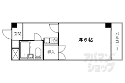 メゾン村上 1Kの間取図画像