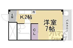 マイ・ルーム・オトワ ワンルームの間取図画像