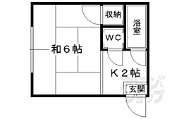 平安荘 1Kの間取図画像