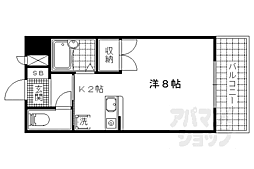 マンション白崎 ワンルームの間取図画像