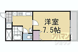 K'sクラブハウス 1Kの間取図画像