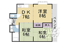 関生ハイツ 3DKの間取図画像