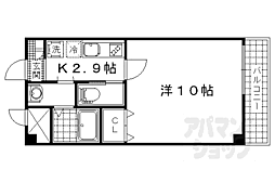 ボヌール小野 1Kの間取図画像