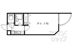 エンゼルコート 1Kの間取図画像