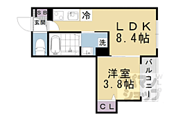 クレッシェンド椥辻 (旧F asecia Mouron) 1階/-
