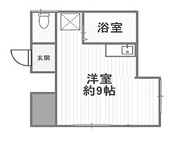 東京メトロ南北線 西ケ原駅 徒歩8分の賃貸アパート 1階ワンルームの間取り