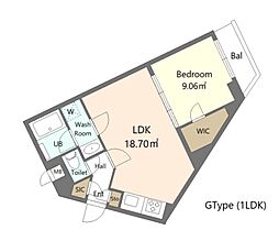 間取図画像 1LDK
