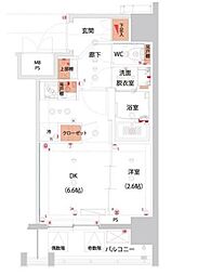 JR山手線 大塚駅 徒歩6分の賃貸マンション 9階1DKの間取り