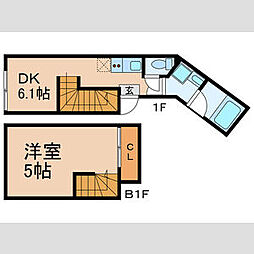 東京メトロ丸ノ内線 新大塚駅 徒歩5分の賃貸マンション 地下1階1DKの間取り