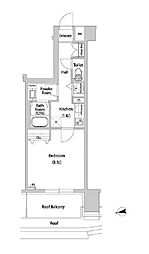 東武東上線 北池袋駅 徒歩11分の賃貸マンション 8階1Kの間取り