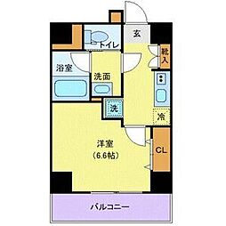 都営三田線 板橋本町駅 徒歩3分の賃貸マンション 2階1Kの間取り